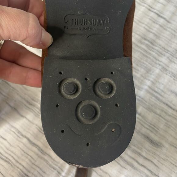 Thursday Boot Company Duchess Chelsea Boots Pull On Brown Leather Women's 9.5 - Picture 10 of 12